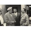 CP_Fernandel,Guareschi,GinoCervi set de Il compagno Don Camillo, 1965 Archivio Guareschi.jpg